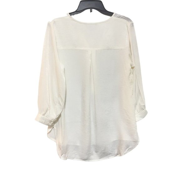 Woman Button Long Sleeve Satige n BeiBanana Republic Size XS New - Picture 2 of 12